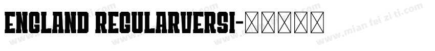 England RegularVersi字体转换